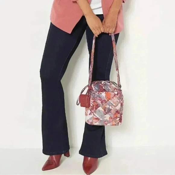 NEW Vince Camuto Woven Nylon Bucket Bag- Audri MULTI TIE DYE - Picture 1 of 8